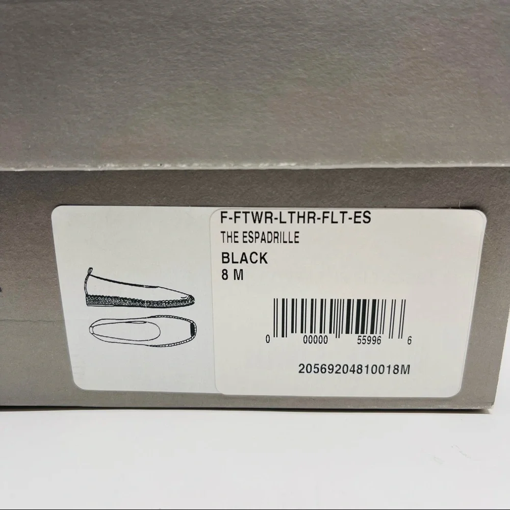 EVERLANE LEATHER ESPADRILLE WEDGE SHOES - Picture 9 of 11